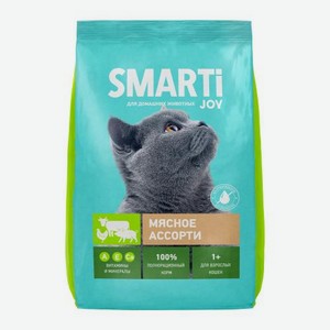 Сухой корм для кошек мясное ассорти Smarti Joy 350г 350 г