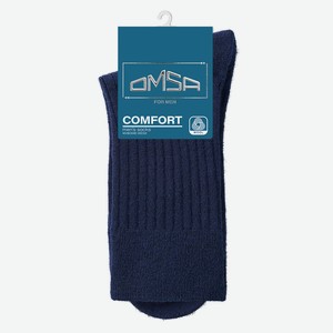 Носки мужские Omsa Comfort 308 Blu полиэстер, акрил и шерсть размер 42-44