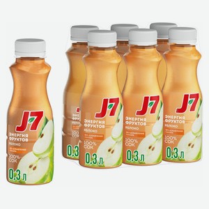 Сок J7 яблочный, 300мл x 6 шт