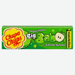 Резинка жевательная Chupa Chups Big Babol со вкусом зеленого яблока, 20 г
