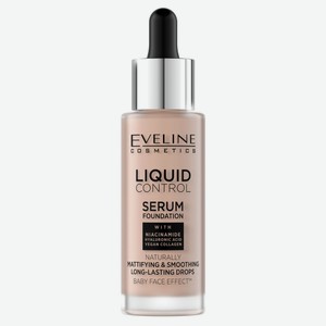 Тональный крем Eveline Liquid Control тон №020 Rose beige Польша, 32 мл