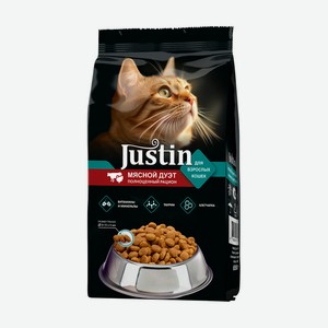 Корм сухой  Мясной дуэт , Justin, 650 г