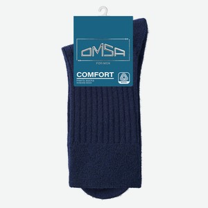 Носки мужские Omsa Comfort 308 Blu полиэстер, акрил и шерсть размер 39-41