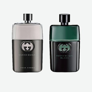 GUCCI Набор: Туалетная вода Guilty Pour Homme + Туалетная вода Guilty Black Pour Homme, 90 мл + 90 мл