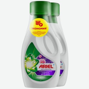 Гель Ariel Цветочный букет для стирки цветного белья, 2x1л, 2 л