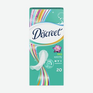 Прокладки ежедневные Discreet Deo Водяная лилия, 20 шт.
