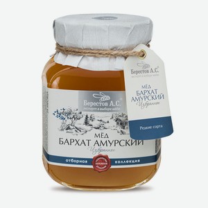 Мёд Берестов А.С. Бархат амурский 500 г ст/б