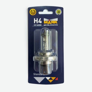Лампа Маяк blister автомобильная н4 12v 60/55w p43t