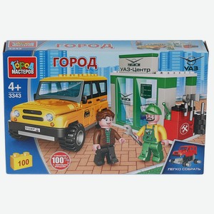 Конструктор Город мастеров Uaz HUNTER в автосервисе, 100 дет.