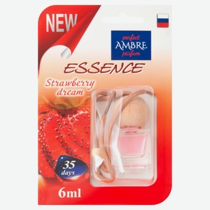 Ароматизатор автомобильный подвесной Rash Ambre Essence Strawberry dream, 6 мл