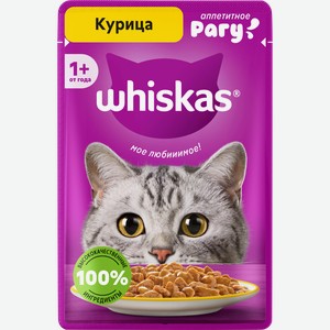 Корм консервированный для кошек Whiskas рагу с курицей, 75г