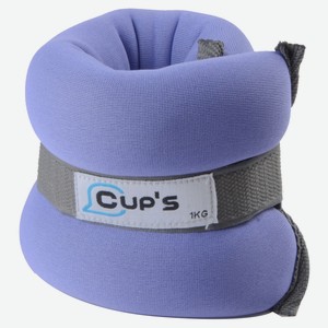 Утяжелитель для занятий фитнесом Cup s фиолетовый 1 кг, 31,5х9 см