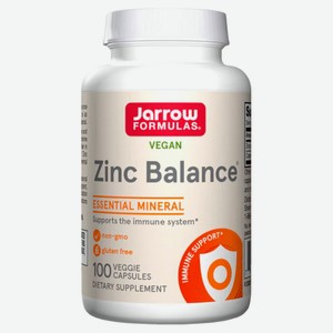 БАД Jarrow Formulas Цинк баланс США, 100 капсул