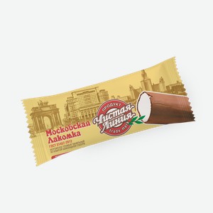 Мороженое пломбир Московская лакомка «Чистая линия», 80 г