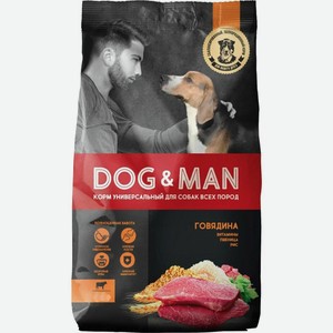 Корм сухой полнорационный универсальный Dog Man, для собак, 2кг