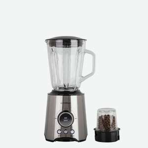 ENDEVER Блендер для смузи и коктейлей мощный, Sigma-212, металлик, стационарный, стеклянная чаша
