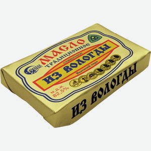 Масло сливочное Из Вологды Традиционное 82.5% БЗМЖ 100г, 100 г