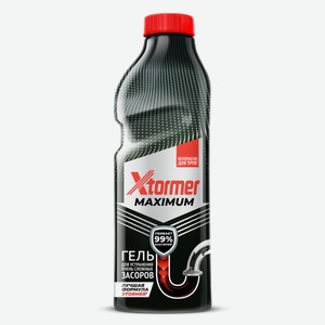 Гель для труб Xtormer Maximum устранение засоров, 850мл