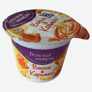Десерт творожный «Венский завтрак» с наполнителем Ваниль и Карамель 4% Беларусь охлажденный, 150 г