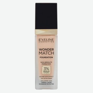Тональный крем Eveline Wonder Match тон №25 Light Beige Польша, 30 мл