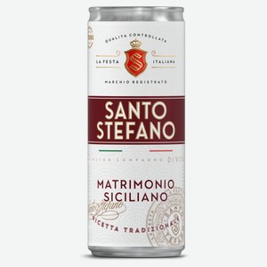 Сидр фруктовый Santo Stefano Сицилийская Свадьба белый полусладкий Россия, 0,25 л