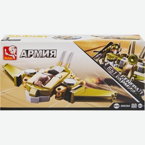 Конструктор SLUBAN Трансформер Армия, 6в1, в ассортименте, Арт. M38- B0636