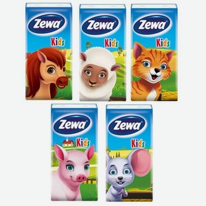 Бумажные салфетки Zewa 10 шт. в ассортименте