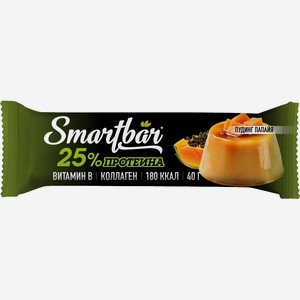 Батончик протеиновый Smartbar пудинг с папайей, 40г