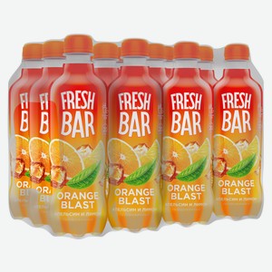 Напиток газированный Fresh Bar Апельсин-лимон, 480мл x 12 шт