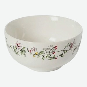 Салатник Domenik Wild botanicals фарфор цветочный принт 400мл, 14см
