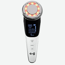 Микротоковый массажер для лица с RF лифтингом и EMS