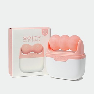 MEZONICA Массажер для лица роликовый Soicy 30, Розовый