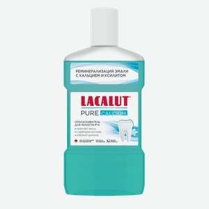 Ополаскиватель для полости рта Лакалут (Lacalut) Чистый Кальций (Pure Calcium) с кальцием и ксилитом 475 мл