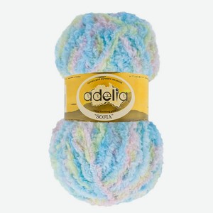 Пряжа Adelia Sofia 100% полиэстер 90 м 6 м 50 г, 1 шт в ассортименте
