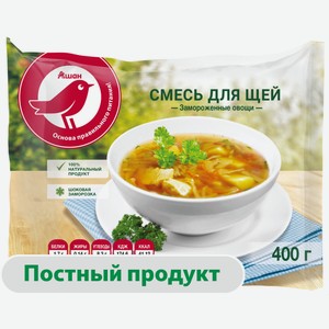 Смесь овощная суповая АШАН Красная птица Для щей замороженная, 400 г