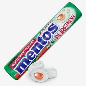 Жевательная резинка Ментос (Mentos) Чистая Свежесть (Pure Fresh) Арбуз 15.5 г