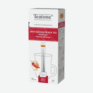 Чай чёрный Teatone Пряный апельсин в стиках 15 шт. x 1.8 г