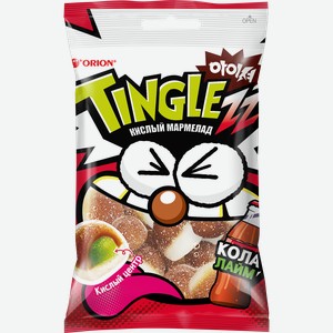 Мармелад жевательный ORION Tinglezz со вкусом колы и лайма