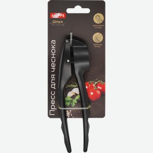 Пресс для чеснока HOPPS Onyx, хромированный сплав цинка, резина, Арт. 7796