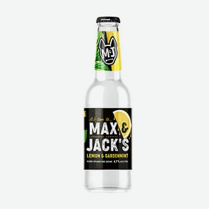 Пивной напиток, Max Jack’s, лимон/мята, 4,7%, 0,4 л