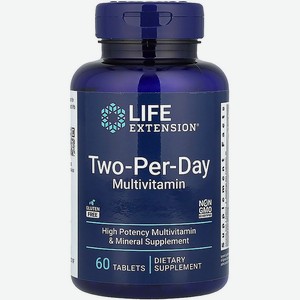 LIFE EXTENSION БАД мультивитамины два-в-день Two-per-day multivitamin, 60 шт.