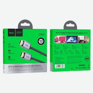 Кабель Hoco HDMI VER2.0 US03 черный, 2 м