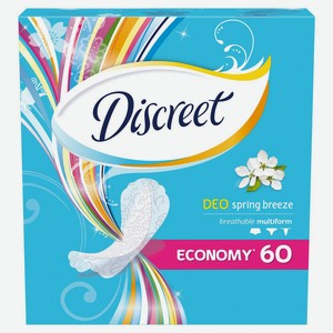 Прокладки ежедневные Discreet Deo Океанский бриз 60шт