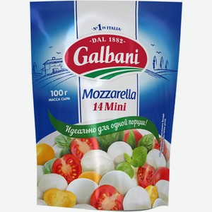 БЗМЖ Сыр Моцарелла мини Galbani 100г 45%