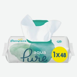 Влажные салфетки Pampers Aqua Pure, 48 шт