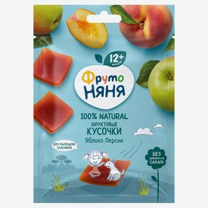Кусочки фруктовые «ФрутоНяня» Яблоко-Персик с 12 мес., 53 г