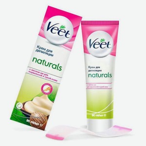 Крем для депиляции Veet Naturals с маслом виноградной косточки, 100 мл