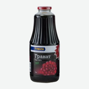 Сок Лента Гранатовый прямой отжим, 1 л