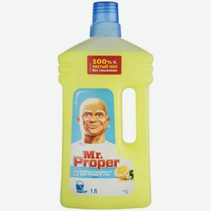 Моющая жидкость для полов и стен Mr.Proper Лимон, 1 л