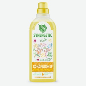 Кондиционер для белья Synergetic Цветочная фантазия 33 стирки, 1 л